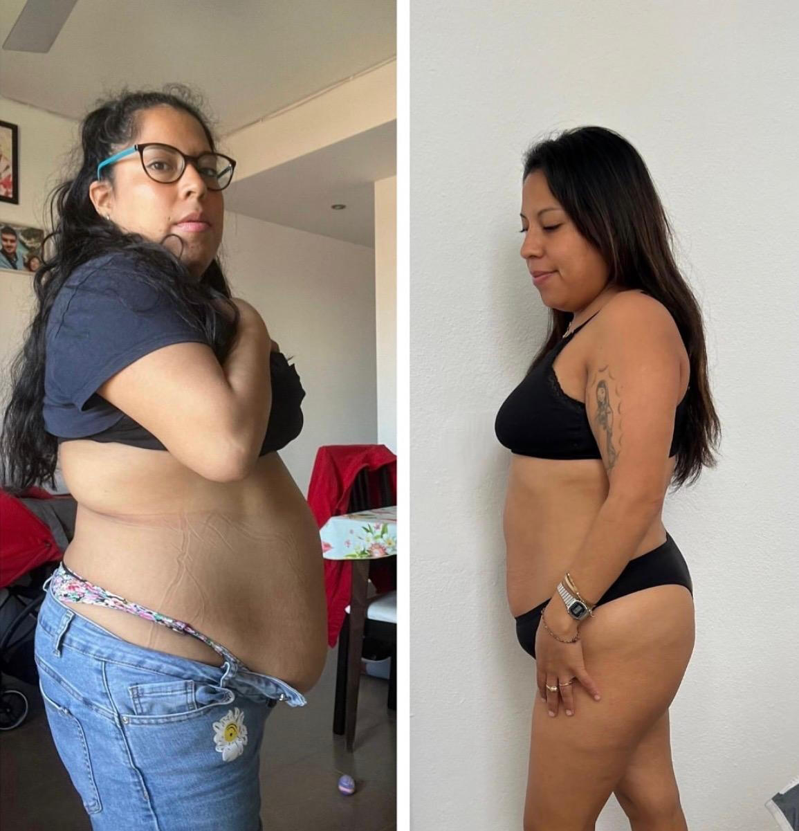 Queralt - "He bajado 23 kilos, de la talla 50 a la 38. Estoy llena de energía, ya no es solo el peso, es cómo he ganado confianza en mi cuerpo. Me siento sexy y segura de mí misma."